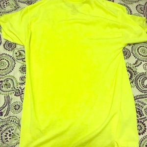 Neon Yellow Medium Hanes T-Shirt